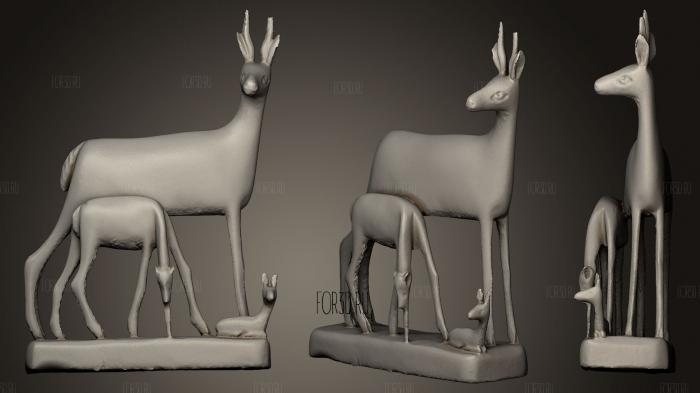 Antelope Family stl model for CNC